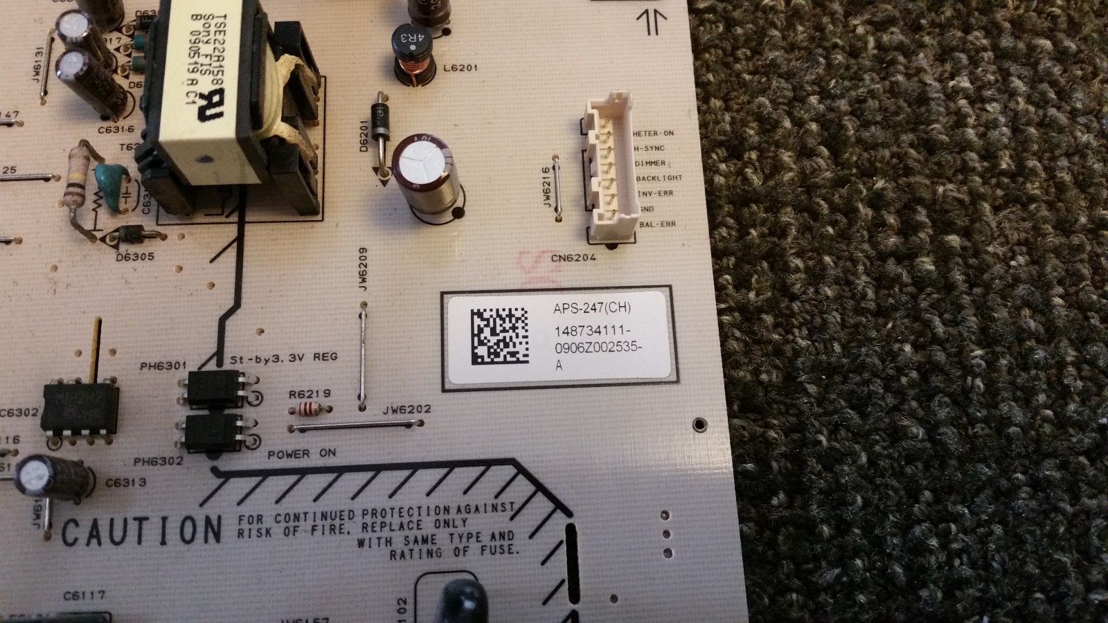 1-879-354-11 APS-247 Netzteil Platine Für Sony KDL-46Z5588 KDL-46Z5599